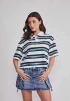 Polera Mujer Cuello Piqué Blanco Sioux