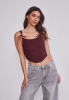 Peto Mujer Corset Estructura Burdeo Sioux