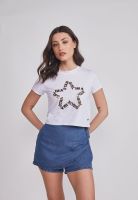 Polera Mujer Star Blanco Sioux