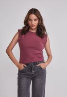 Polera Mujer Tachas Mangas Burdeo Sioux