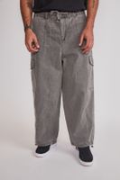 Pantalón Hombre Baggy Cargo Gris Sioux