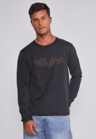 Polera Hombre Lavada Strass Negro Sioux