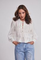 Blusa Mujer Romántica Boho Blanco Sioux