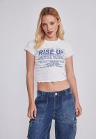 Polera Mujer Texturada Blanco Sioux