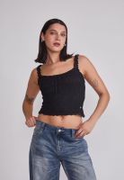 Peto Mujer Tipo Corset Negro Sioux