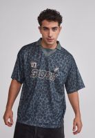 Polera Hombre Leopardo Boxy Verde Sioux