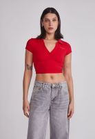 Polera Mujer Cuello Piqué Rojo Sioux