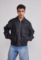 Chaqueta Hombre Eco Cuero Boxy Fit Negro Sioux