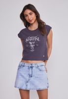 Polera Mujer Drinks Gris Sioux