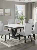 Juego de Comedor 6 Sillas Moderno Rodeus Mármol DC4093