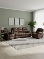 Living Reclinable Sofá 3 Cuerpos + 2 Bergers New Martell SET8040FF