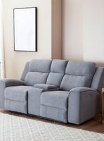 Sofá 2 Cuerpos Reclinable Eléctrico + Consola Gris Montana KM807LPWGR