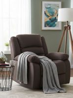 Berger Reclinable Moderno Martell Terciopelo Gris 98060RGR