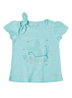 Polera Bebé Niña Algodón Manga Corta con Estampado