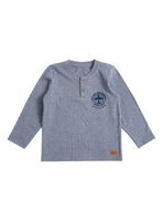 Polera Manga Larga Afranelada Bebé Niño Avión