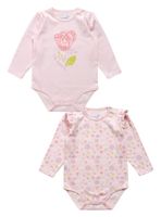 Pack 2 Body Bebé Niña interlock