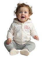 Conjunto Polerón y Pantalón Buzo Franela Bebé Niña