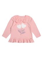 Polera Manga Larga Bebé Niña con Broches