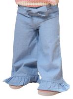 Pantalón Mezclilla Liviana Palazzo Bebé Niña