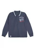 Polera Manga Larga Niño con Cuello