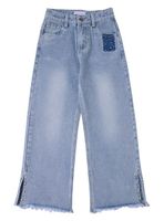 Jeans Mezclilla Palazzo Niña Algodón Elasticado