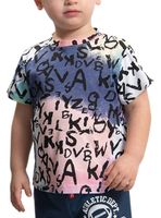 Polera Bebé Niño Manga Corta Algodón y Cuello Redondo