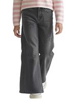 Jeans Ancho Niña Palazzo  Denim con Estrellas