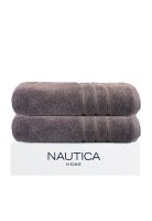Pack 2 Toallas de Baño Nautica Home 100% algodón 76x137cm gris oscuro