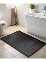 Alfombra de baño Nautica Home 50x80cm coralina ultra suave negro