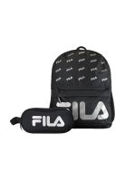 Pack Fila Mochila 16lts Urbanix + Estuche Neceser Spark negro-silver