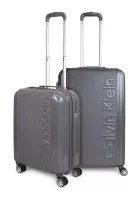 Pack 2 maletas Rome S cabina 10kg + mediana 20kg gris oscuro Calvin Klein