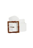 Cinturón mujer Taupo blanco Carven