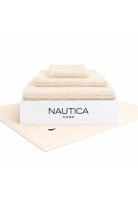 Set 4 Toallas Nautica SAVOY Cara+mano+cuerpo+piso 100% algodón alta calidad crema