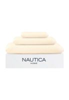Set 3 Toallas Nautica VIS Cara+mano+cuerpo 100% algodón alta calidad crema