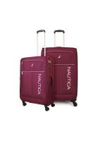 Pack 2 maletas de tela M+L Nautica Valencia 20k y 23k burdeo