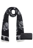 Pack Billetera Bessie negra + Pañuelo Oni negro Kenneth Cole