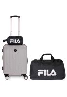 Pack Maleta cabina Flip gris 10kg + Neceser + Bolso Fila