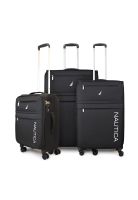 Set de 3 maletas de tela S+M+L Nautica Munich negra