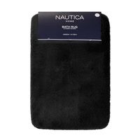 Alfombra de baño Nautica Home ultra suave 40x60cm negra