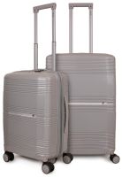 Pack 2 Maletas S+M gris CHIC F la Maleta de Chile