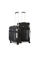 Pack 2 maletas de tela S+M Nautica Marbella 10k y 20k negra