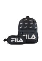 Pack Fila Mochila 10lts Urbanix + Estuche Neceser Spark negro-silver