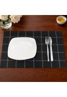 Pack 6 Individuales de mesa Nautica Home 45x30cm negro a cuadros