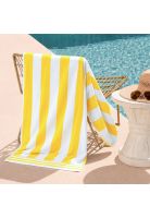 Toalla de playa 100% Algodón 163x81 CABANA amarilla