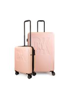 Pack 2 Maletas Donna Karan Luxe S 10kg + L 23kg rosa DKNY