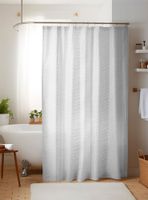 Cortina de baño Nautica Home 180x180cm diseño 3D olas