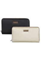 2 Billeteras de mujer Calixta negra y gold Kenneth Cole