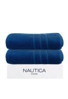 Pack 2 Toallas de Baño Nautica Home 100% algodón 76x137cm azul marino