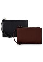 2 Billeteras de mujer Adara negra y café Carven