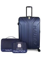 Pack Maleta grande Prime 23kg+ Organizador azul Nautica